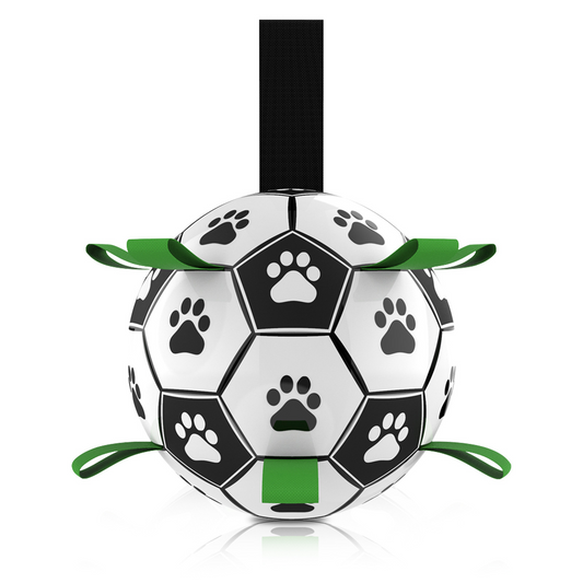 zigzag pets soccer ball with tags